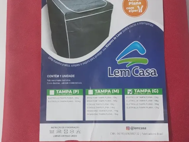 Capa de Máquina de lavar