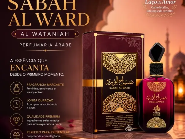 Perfume Árabe original sabah Sabah Al Ward Al Wataniah